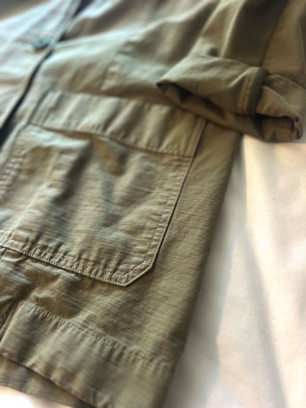 Everlane the fatigue blazer Jacket Chore Coat Army Green Extra Large XL - Picture 10 of 14